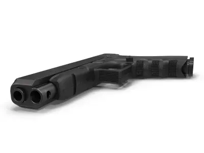 Generic Competition Pistol Black 3D model
