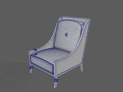 Old Chair Free 3D model