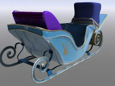Sleigh - Narnia or Christmas 3D model
