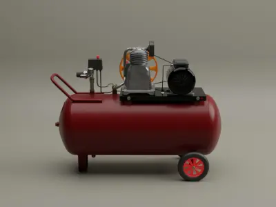 Industrial Air Compressor 3D model purchase