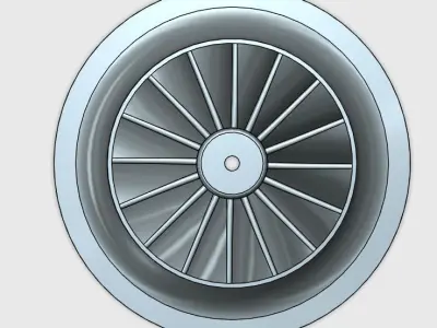 Impeller for centrifugal compressor Free 3D print model