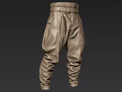 ZBrush Tactical Pants 03 3D model