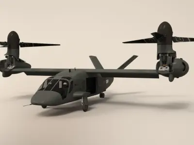 Bell V-280 Valor Low-poly 3D model