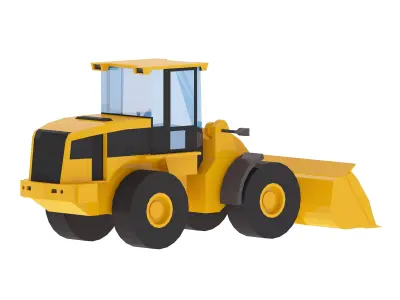 Loader Construction 294L Simplified Low-poly 3D model