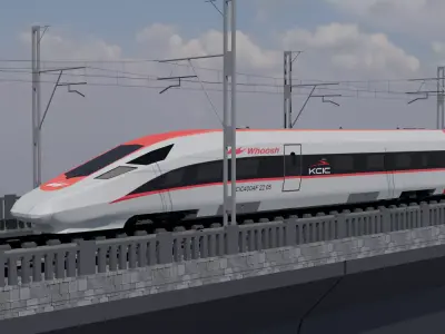 KCIC Whoosh Jakarta-Bandung Low-poly 3D model