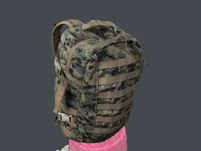 USMC ILBE Assault Pack 3D scan 3D model