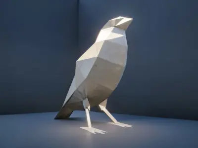 Poligon Bird Free 3D print model