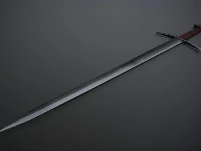 Short Sword Low-poly 3D model get