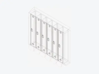 Locker Multi - Plastic - Locka - Classic Extra Low-poly 3D model