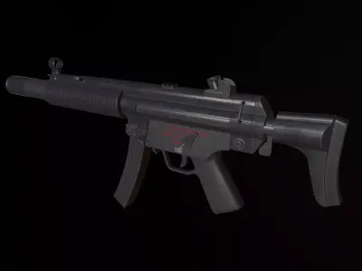 MP5 SD6 Low-poly 3D model