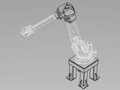 ABB Articulated Robot - IRB 4600 Free 3D model