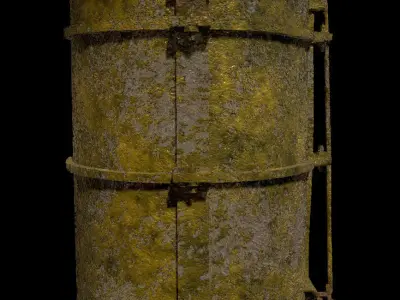 Steam Machine - PBR - Dirty Textured Low-poly 3D model