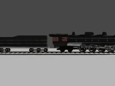 fictional UP 2-8-4 3D model