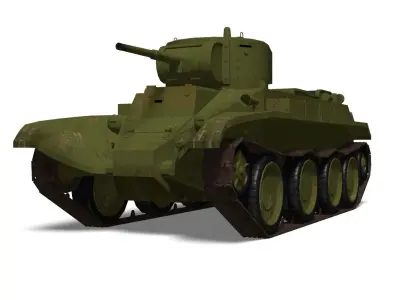 BT-7 light tank 3D model