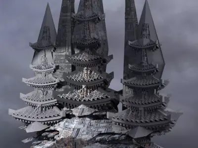 Future  Emperor Towers  2 Towers 3 3D model