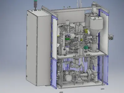 Yogurt-praline full automatic filling machine 3D model