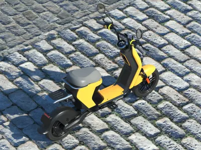 Electric Moped 3D model