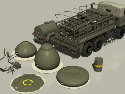 JGSDF Water purification set2 3D model