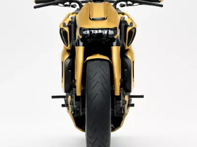 Urban Streetfighter High-Poly Concept Motorcycle 3D model