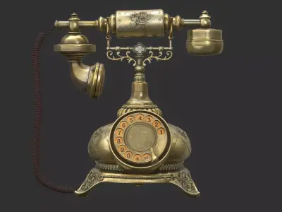 Antique Telephone 3D model
