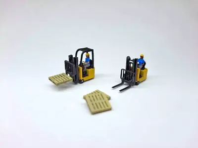N Scale Small Forklift Free 3D print model