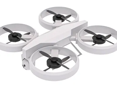 Sci Fi Quadrocopter Drone 3D model
