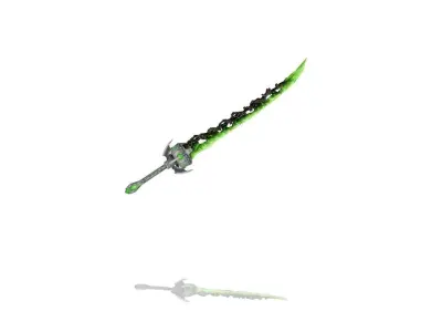 Hell Katana Low-poly 3D model