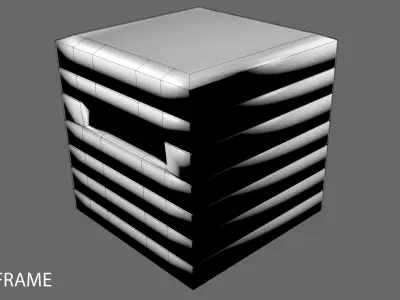 Concrete Bunker 3 3D model