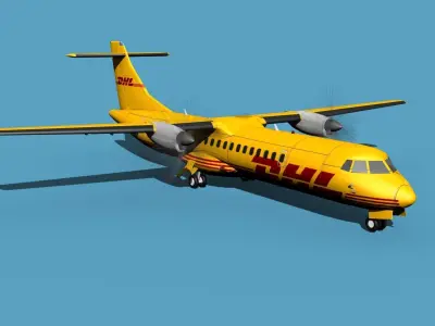 ATR  ATR-72-600 DHL Cargo 3D model