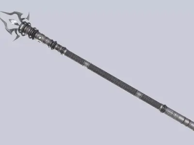 Forsaken scepter Low-poly 3D model