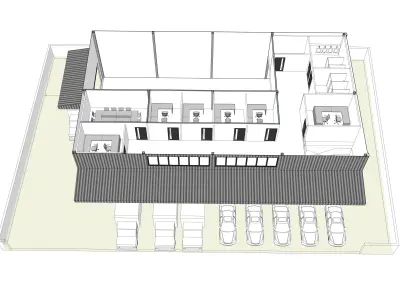 Small warehouse 3D model