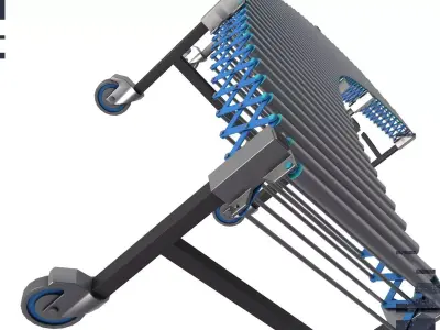 Roller Conveyor 3D model buy