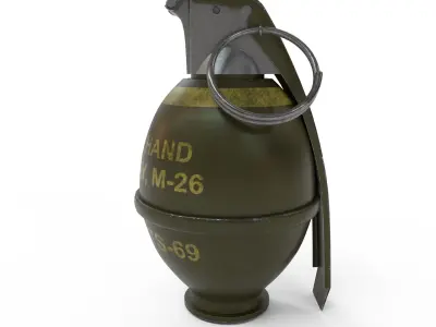 M26 grenade Low-poly 3D model purchase
