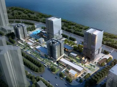 SU model of office and commercial building in Nansha 3D model