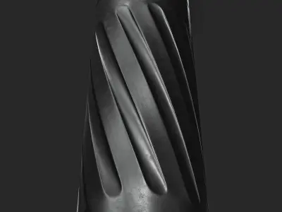 Gun Silencer Low-poly 3D model