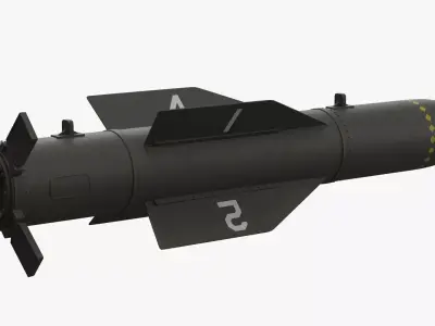 GBU-57 Bunker Buster Rigged 3D model purchase