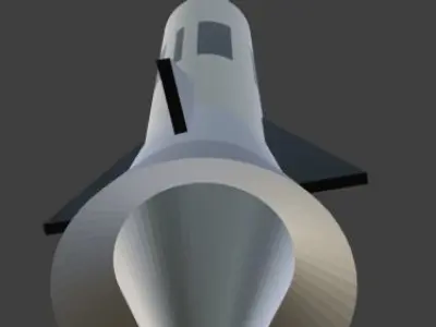 free simple rocket Free 3D model