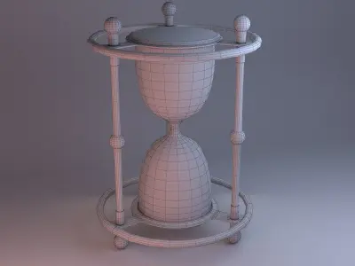 Antique HourGlass 3D model