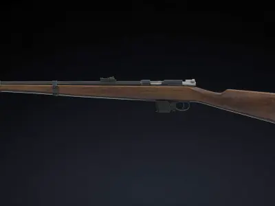 Destroyer carbine Low Poly Low-poly 3D model