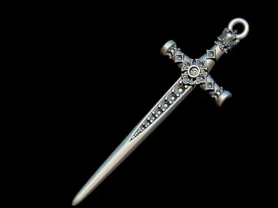 Sword Pendant 3D print model