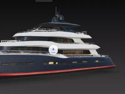 Luxury Expedition Super Yacht 3D print model