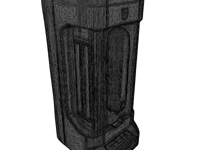 Futuristic WallMounted Smart Dispenser 3D model