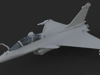 Aircraft Rafaele B Fly Clay 3D model