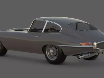 1963 Jaguar E-Type XK-E Series 3D Model   3D model