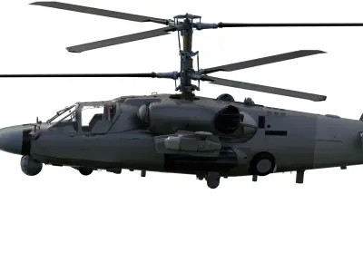 Kamov ka-52 Alligator 3D model by stationary94