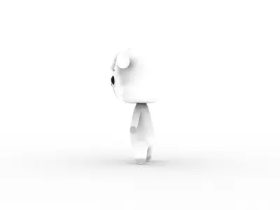 Cartoon Sheep v002 character 3D model