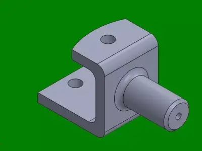 solidtutorial030 metal bracket Free 3D model