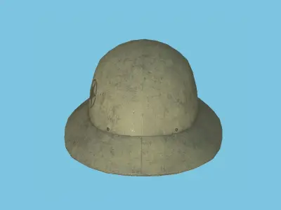 Desert Soldier Helmet - Character Fashion Design Low-poly 3D model