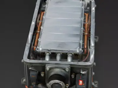 Realistic EV Battery Pack 3D Model 3D Model Low-poly 3D model