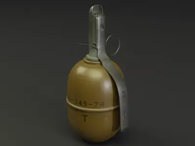 RGD-5 Grenade Low-poly 3D model